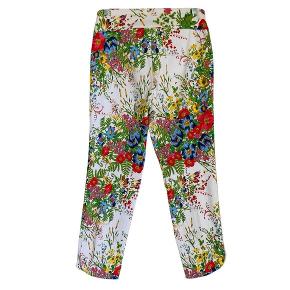 Soft Surrounding Pants Women PM Floral Flower Stretch Spring Casual Travel - Picture 2 of 5